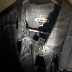 Plaid Shirt Thunder Daze Blue by And Now This